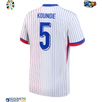 Moški Nogometni dresi Francija Jules Kounde #5 Gostujoči EP 2024 Kratek Rokav